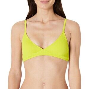 Essentials Women’s Bikini Top Lime Green XS Adjustable Swimwear NEW